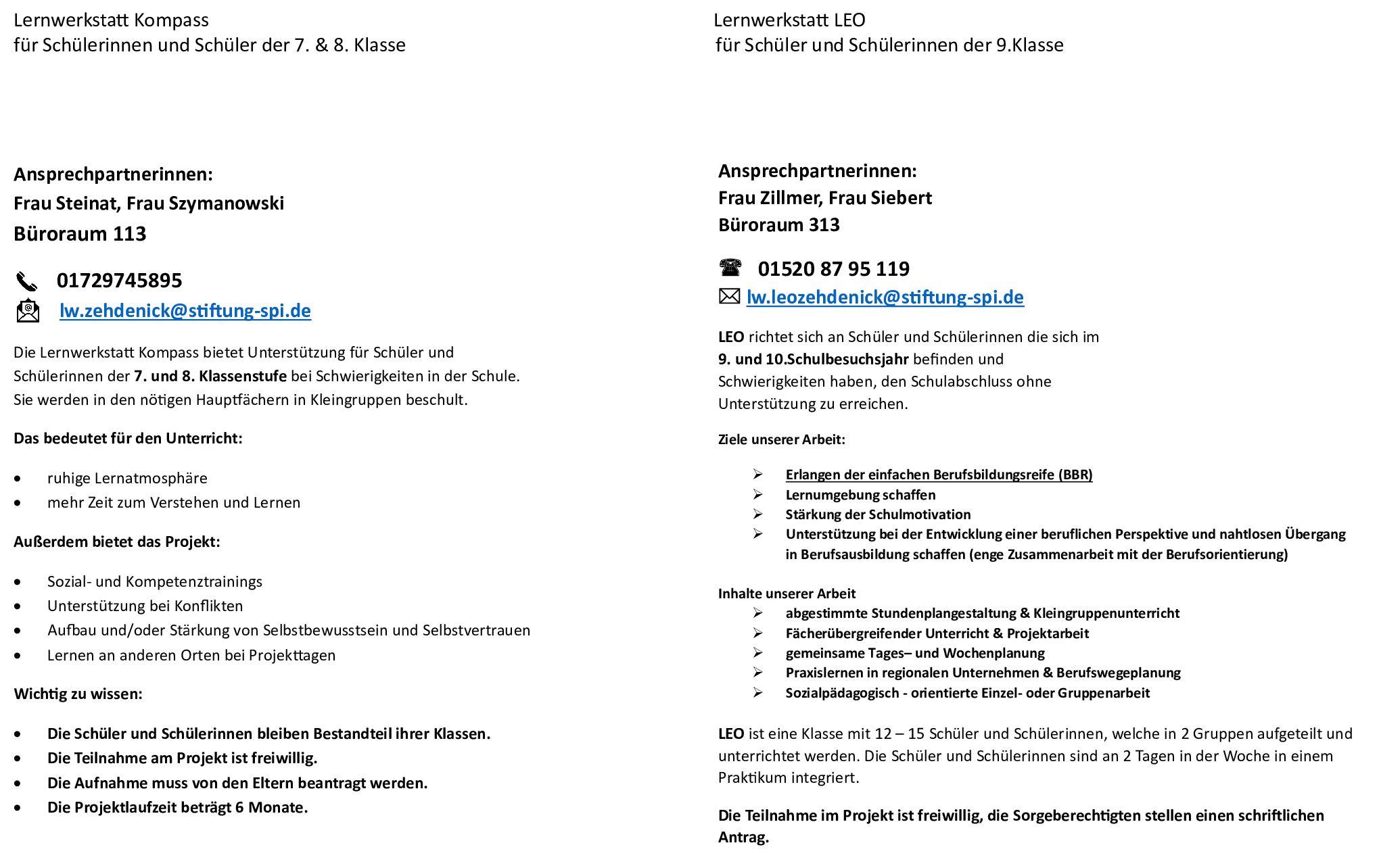 Kompass LEO Homepage 1