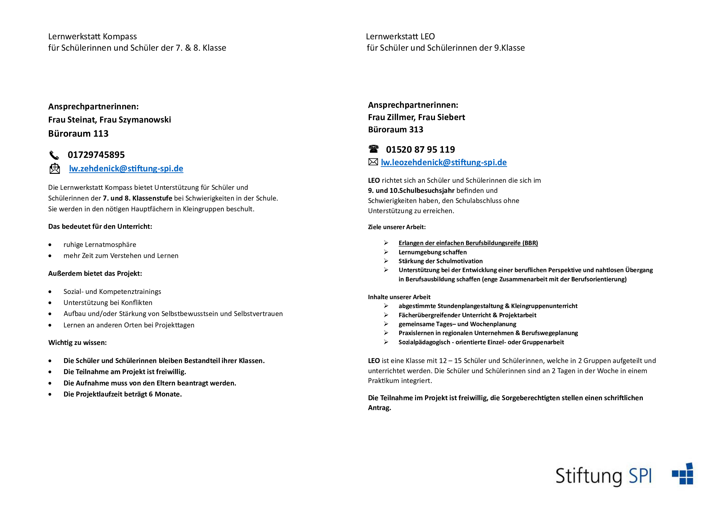 Kompass LEO Homepage